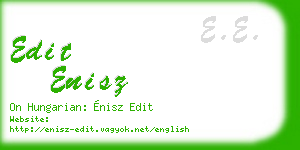 edit enisz business card