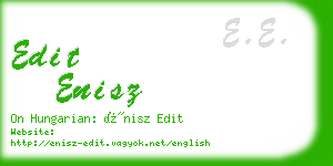 edit enisz business card